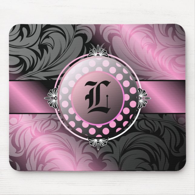 311-Luscious Molasses Monogram Mouse Mat (Front)