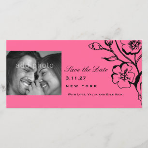 311-Lush Pink Black Save the Date