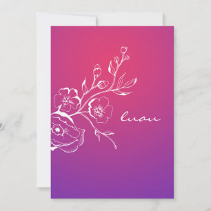 311-Lush Purple Radiance Luau Invitation