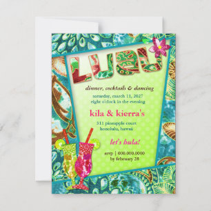 311 Lushious Luau Invitation