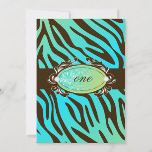 311-Luxuriously Oceanic Zebra Invitation