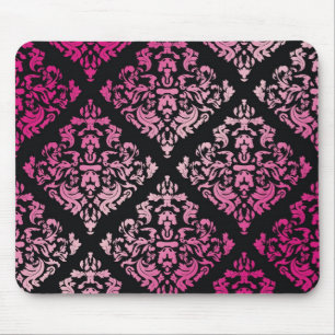 311-Luxuriously Pink Damask Mouse Mat