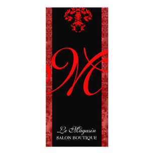 311 Marley Monogram Red Rack Card