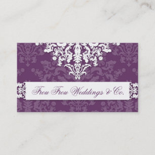 311-Miss Frou Frou   Eggplant Business Card
