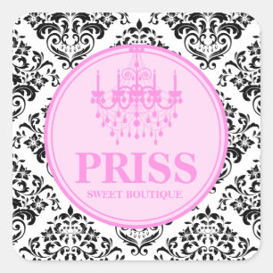 311 Miss Priss Chandelier Square Sticker