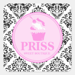 311 Miss Priss Grunge Cake Square Sticker