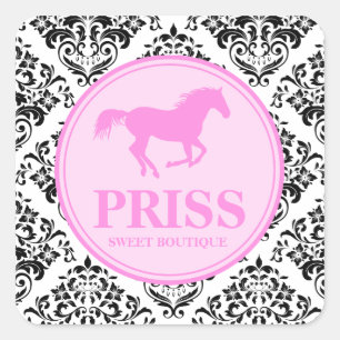 311 Miss Priss Horse Square Sticker