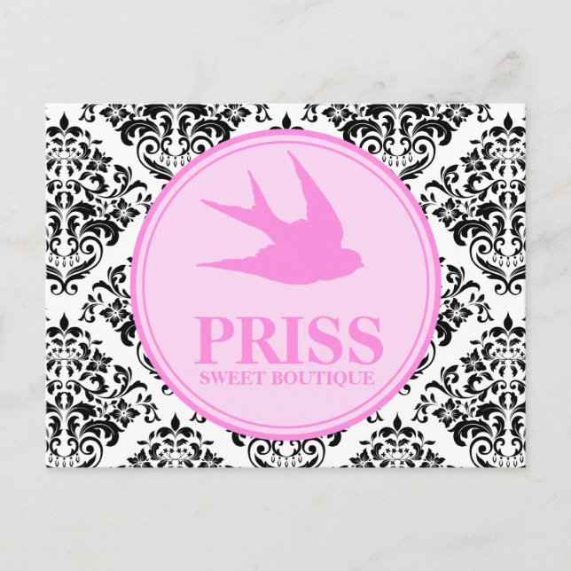 311 Miss Priss Swallows Postcard (Front)