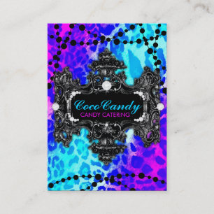 311 Multi Coloured Leopard Wonderland Business Card