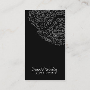311 Myah Paisley Black Business Card