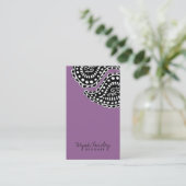 311-Myah Paisley Solid | Purple Business Card (Standing Front)