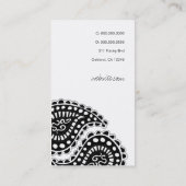 311-Myah Paisley Solid | Purple Business Card (Back)