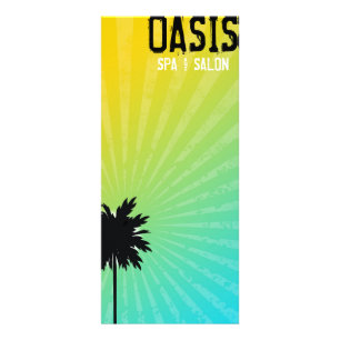 311 Oasis Palm Tree Gift Certifcate   Blue Rack Card