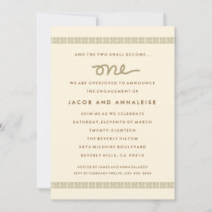 311 "ONE" ENGAGEMENT DINNER INVITATION