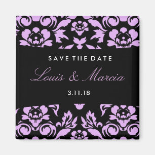 311-Outback Damask Lilac Magnet