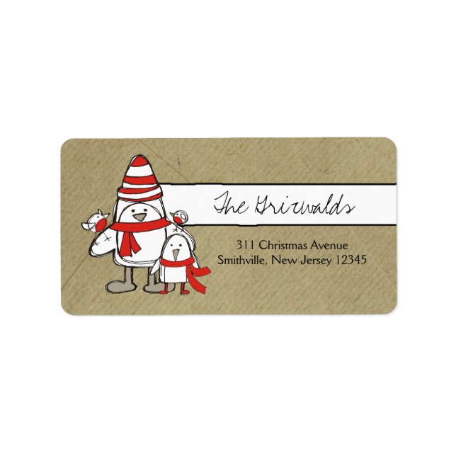 311-Penguin Family Label (Front)