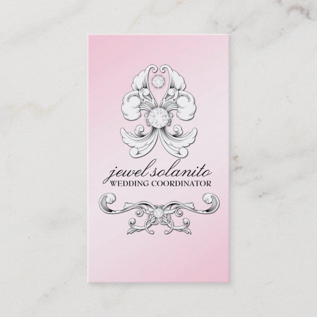 311-Pink Diamond Luxe Business Card (Front)