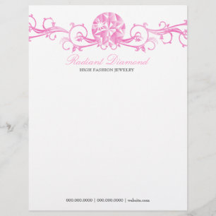 311 Pink Diamond Radiance Letterhead Template