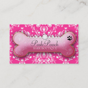 311-Posh Pooch Playful Pink Business Card