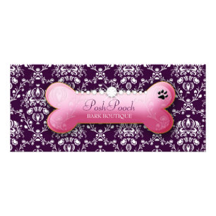 311 Posh Pooch Playful Purple Rack Card