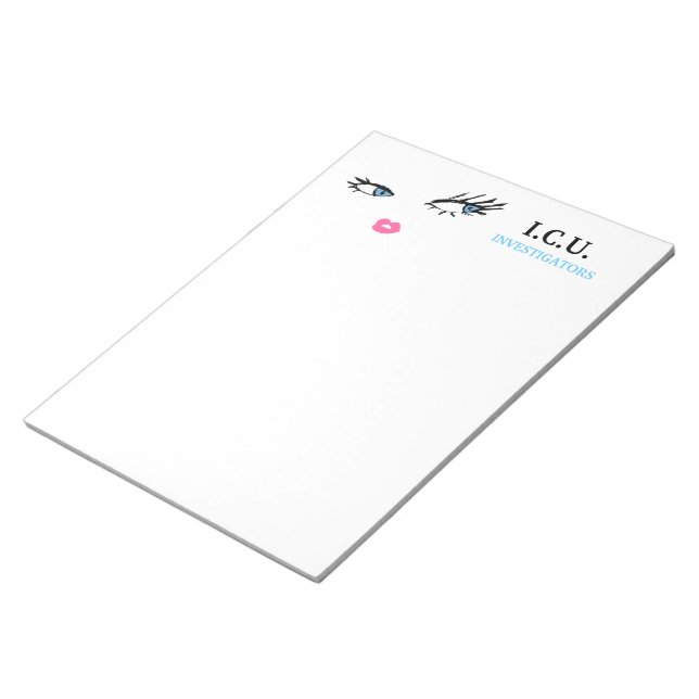 311 Private Eyes Blue Memo Pad (Angled)