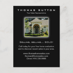 311 Real Estate Postcards Luxury Home Yellow