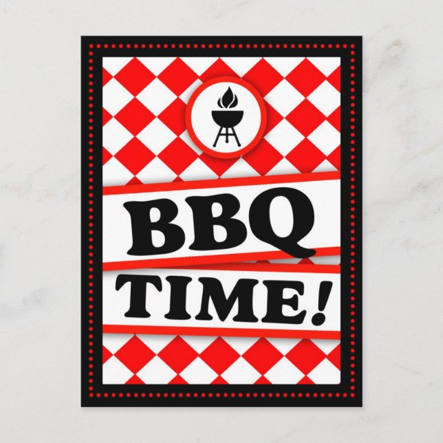 311 RED HOTT BBQ INVITATION POSTCARD (Front)