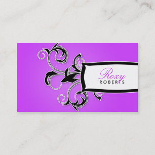 311 Roxy Purple and Black Business Card