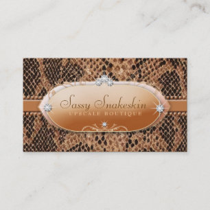 311 Sassy Snakeskin Business Card
