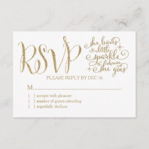 311 She leaves a little Sparkle RSVP