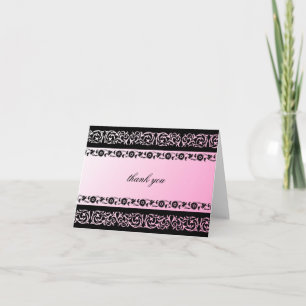 311-Sheer Extravagence Pink 2 thank you Card