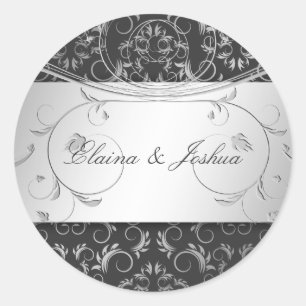 311-Silver Divine Charcoal Grey Sticker