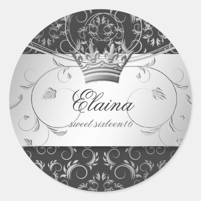 311-Silver Divine Charcoal Grey Sticker (Front)