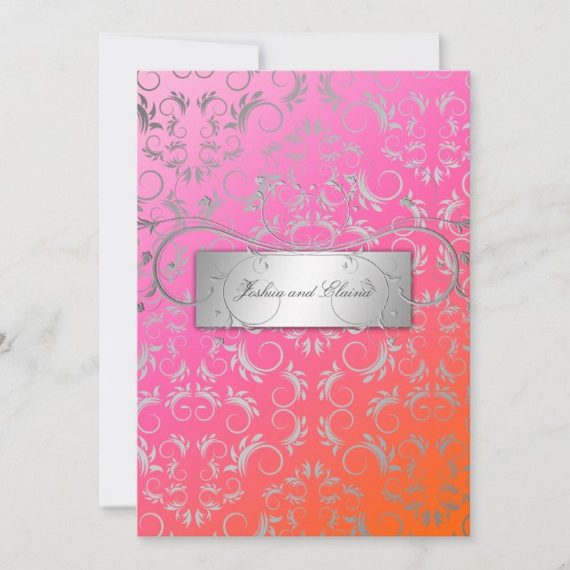 311-Silver Divine | Dreamsicle Invitation (Front)