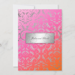 311-Silver Divine Dreamsicle Invitation