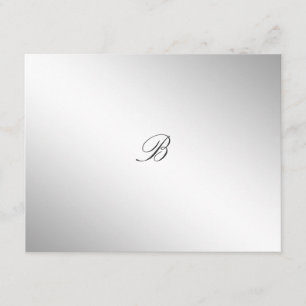 311-Silver Divine Eggplant RSVP card