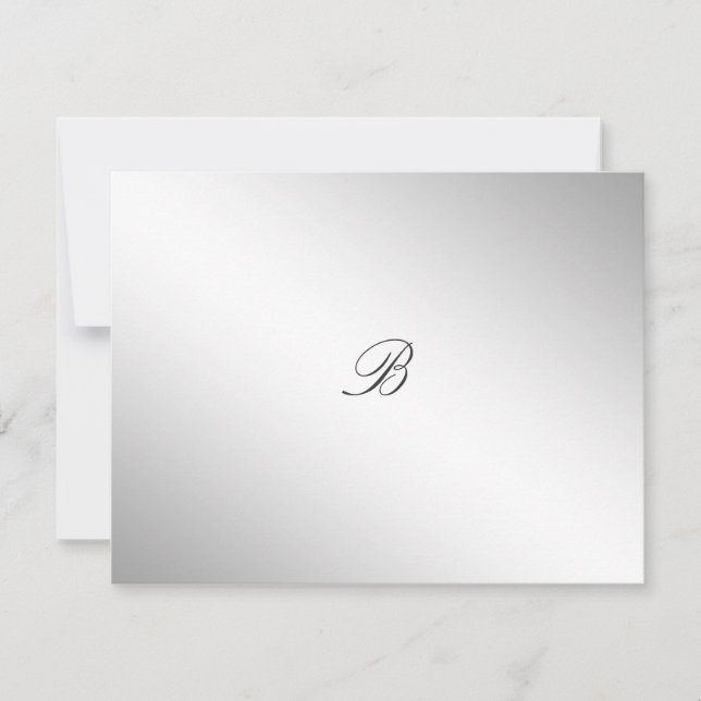311-Silver Divine | Eggplant RSVP card (Front)