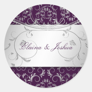 311-Silver Divine Eggplant Sticker