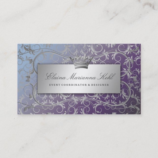 311 Silver Divine Hydrangea Business Card (Front)