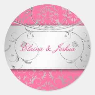 311-Silver Divine   Luscious Pink Sticker