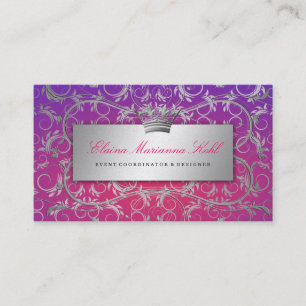 311-Silver Divine   Purple Radiance Premium Pearl Business Card