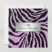 311-Silver Divine Zebra Purple Lingerie