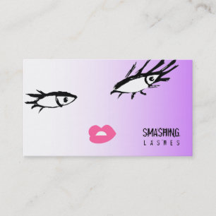 311 Smashing Lash Damask Purple Craze Business Card