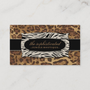311 Sophisticated Jungle Leopard 2 Business Card