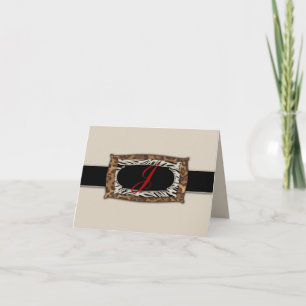 311-Sophisticated Jungle Note Card