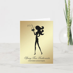 311 Spray Tan Fashionist Thank You Card