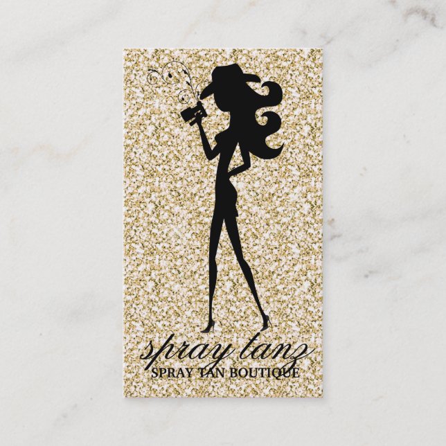 311 Spray Tan Fashionista Cowgirl Hat Business Card (Front)