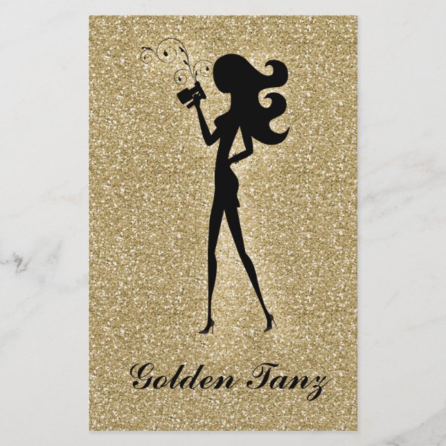 311 Spray Tan Flyer Gold Faux Sparkle (Front)