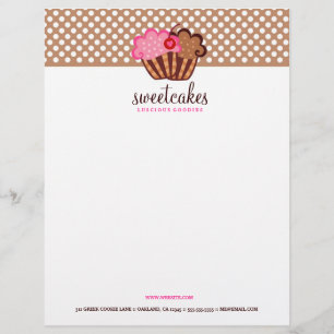 311-Sweet Cakes Cupcake Letterhead