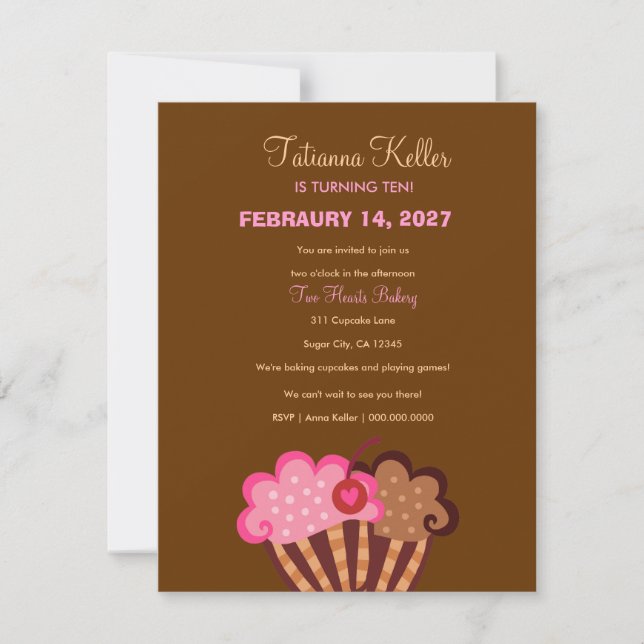 311-Sweet Cakes Invitation (Front)